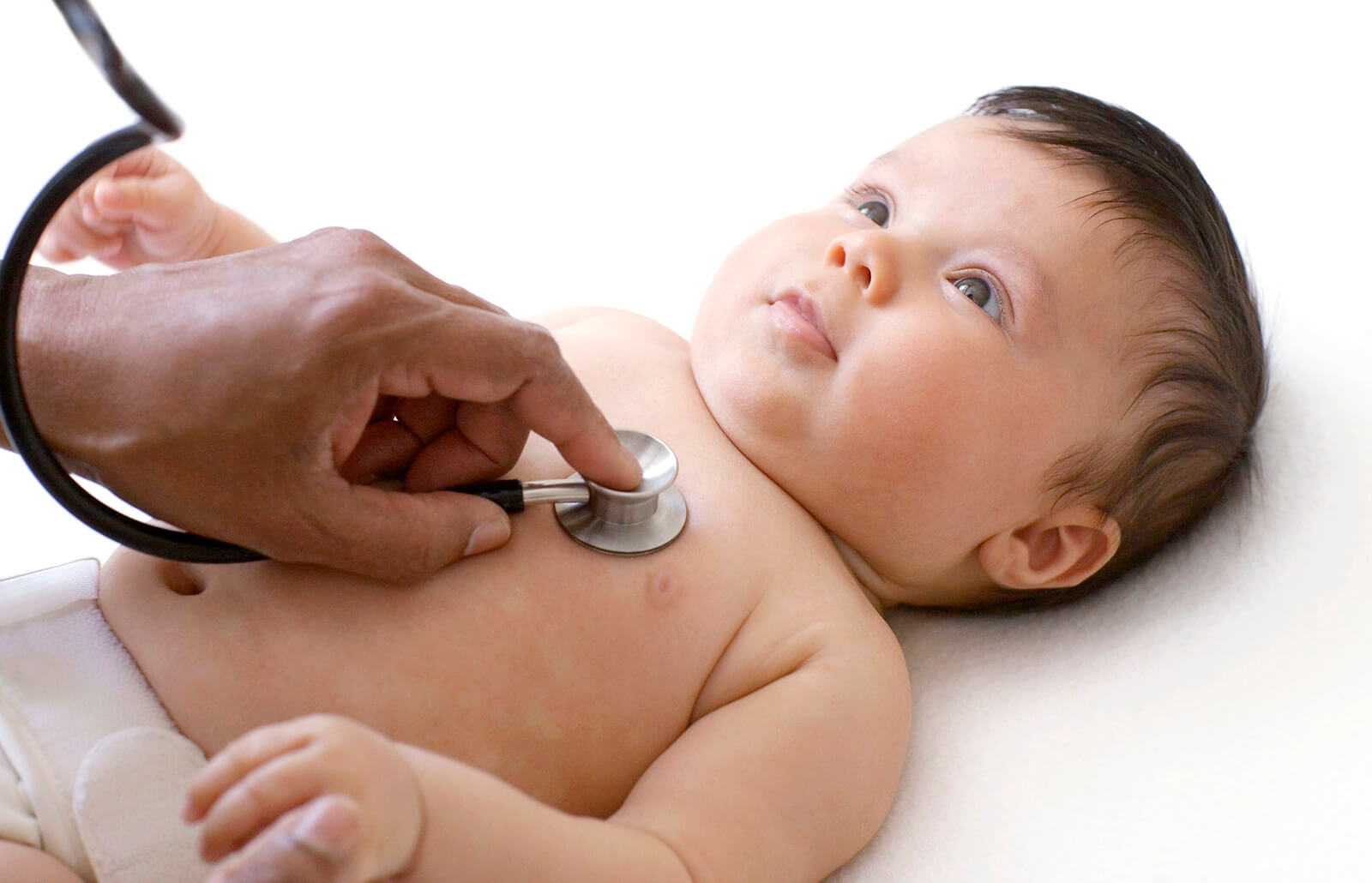Physical examination of newborn