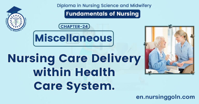 Nursing Care Delivery within Health Care System | CHAPTER 24 | Fundamentals of Nursing