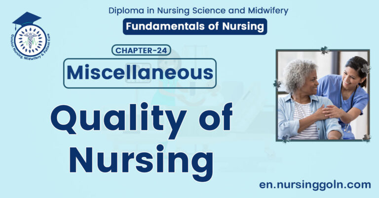 Quality of Nursing | CHAPTER 24 | Fundamentals of Nursing