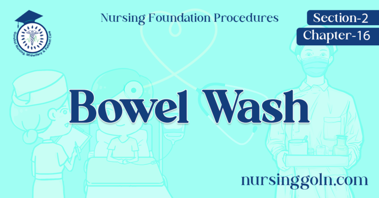 Bowel Wash