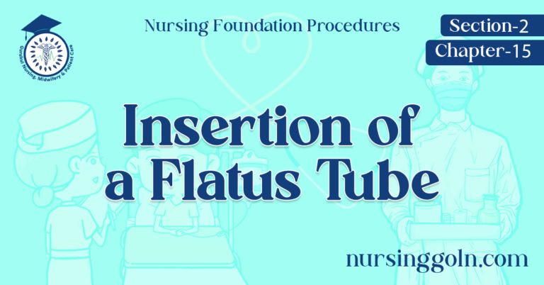 Insertion of a Flatus Tube
