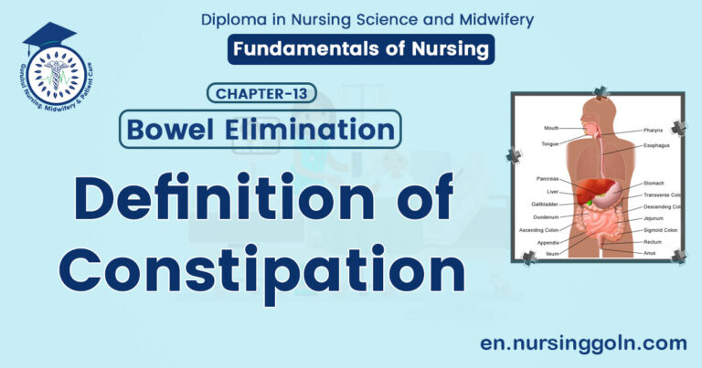 Definition of Constipation | CHAPTER 13 | Fundamentals of Nursing