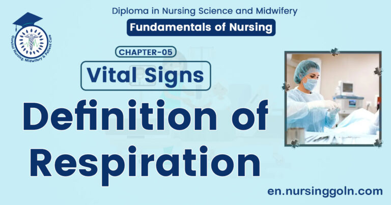 Definition of Respiration | CHAPTER 5 | Fundamentals of Nursing