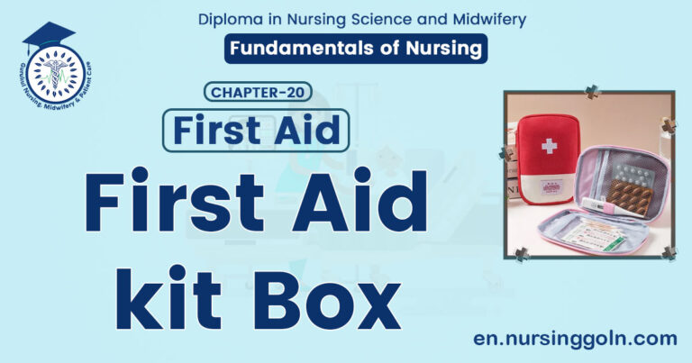 First aid kit Box | CHAPTER 20 | Fundamentals of Nursing