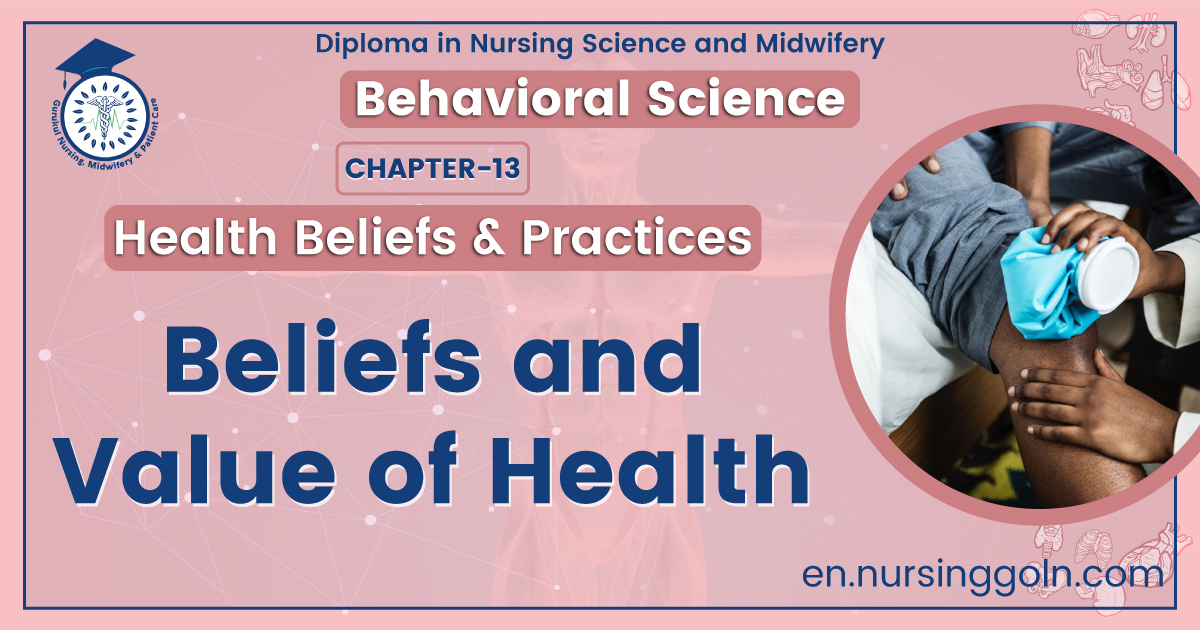 Beliefs and value of health