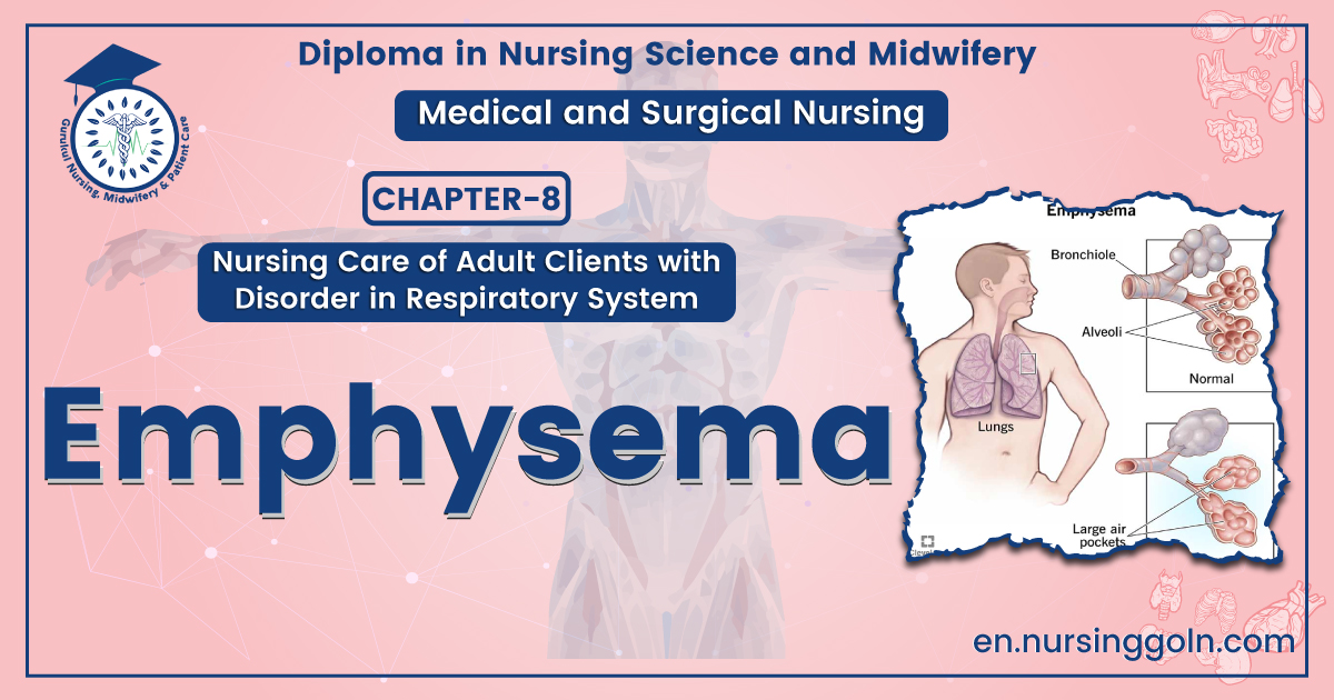 Definition of Emphysema | CHAPTER-8 | Medical and Surgical Nursing
