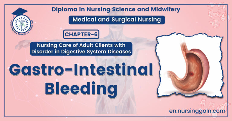 Gastro-intestinal bleeding | CHAPTER-6 | Medical and Surgical Nursing
