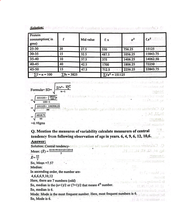 Mean and Median | CHAPTER-7 | Research Methodology