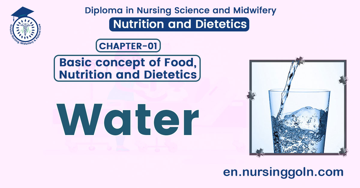 Concept of Water | CHAPTER 1 | Nutrition and Dietetics
