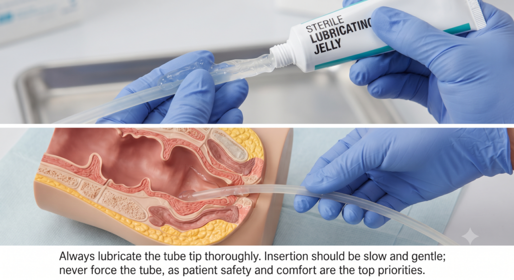 Insertion of a Flatus Tube